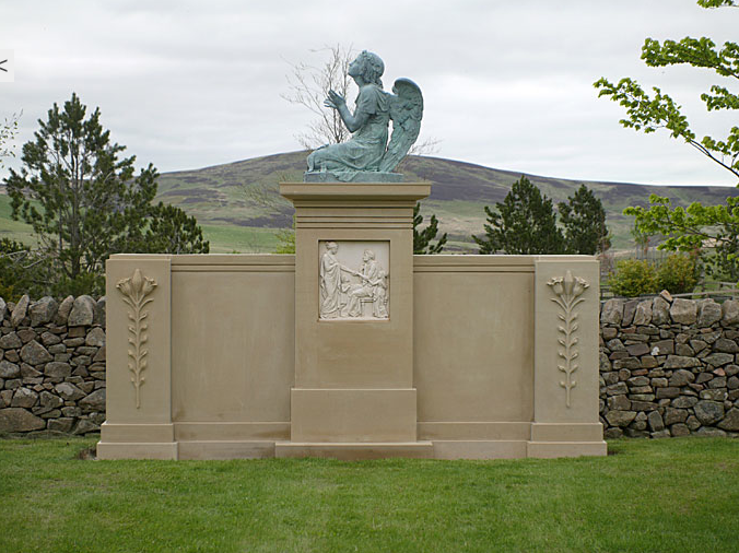 A memorial headstone in the North of Britain, designed by Craig Hamilton in collaboration with Alexander Stoddart for a client and a friend.